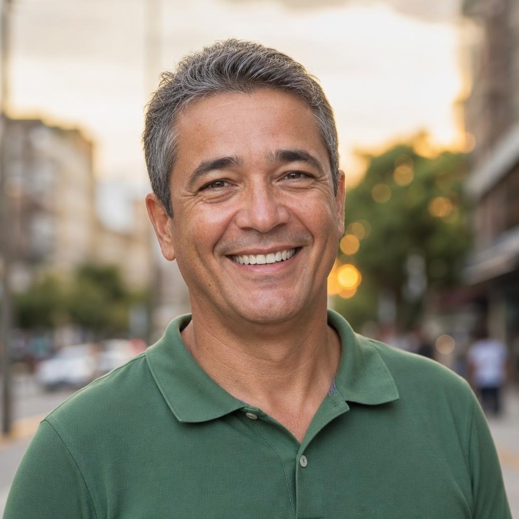 Paciente satisfeito da OdontoCompany Valinhos sorrindo